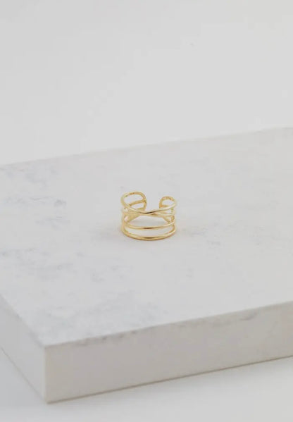Lover's Tempo Orbit Ring - Gold