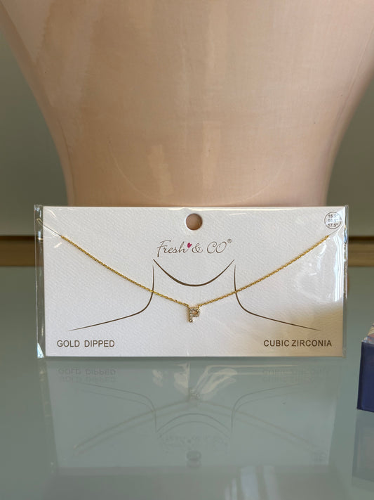 Initial Necklace - P