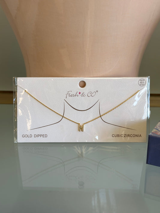 Initial Necklace - N
