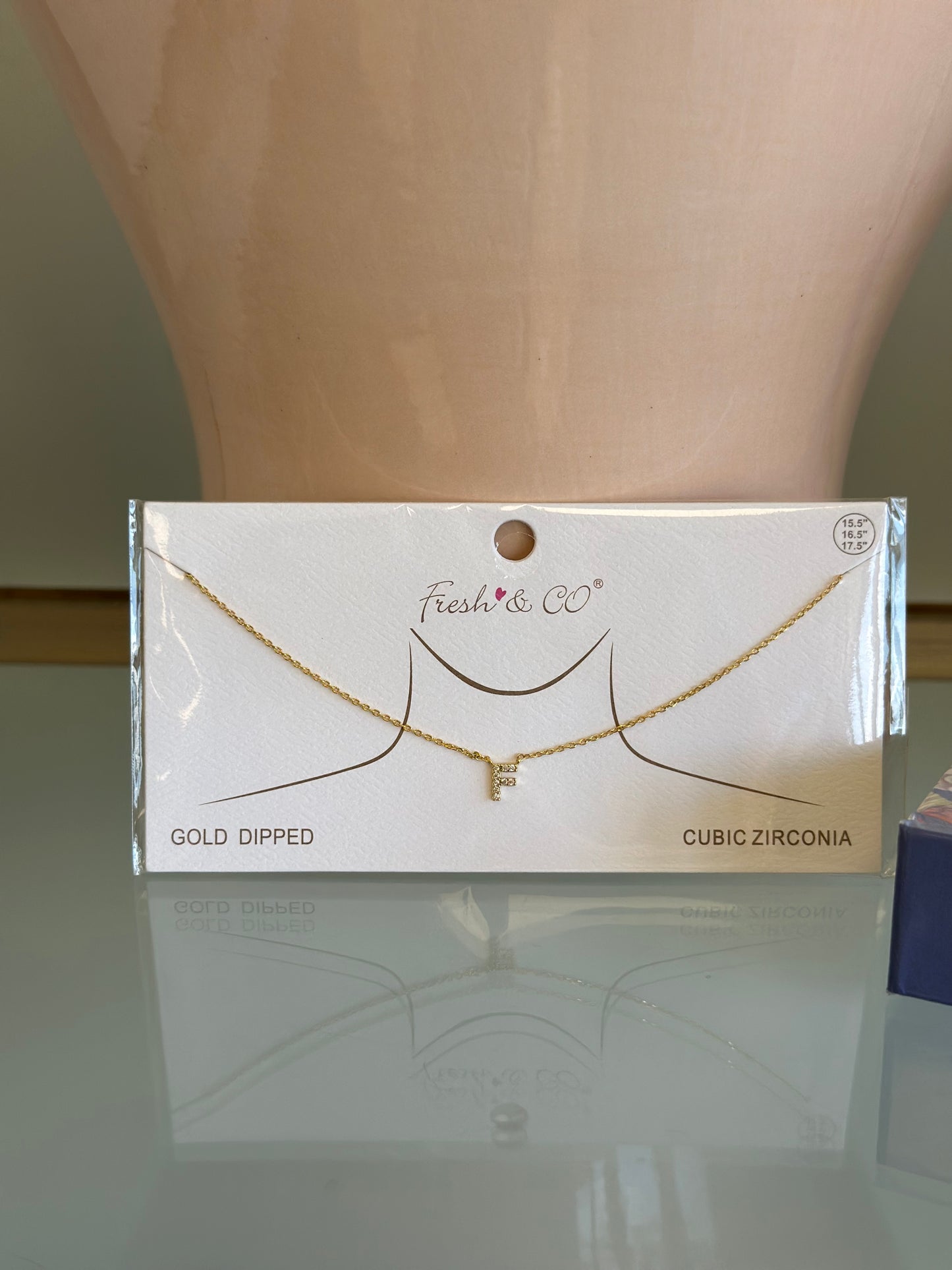 Initial Necklace - F