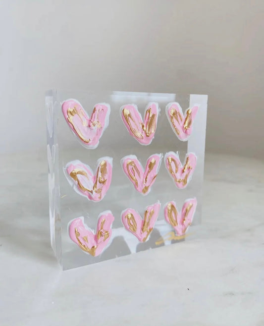 Acrylic Heart Square