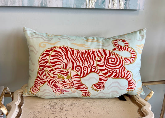 Post House Tibetan Tiger Lumbar Pillow