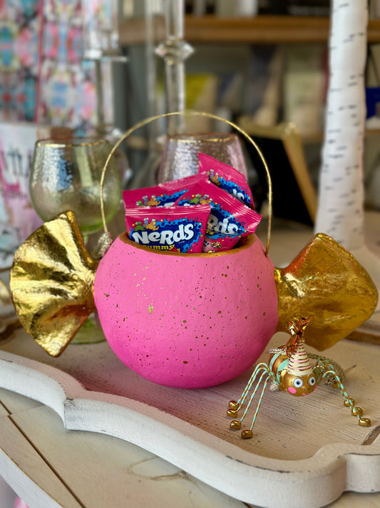 Glitterville Bon Bon Candy Bucket - Hot Pink