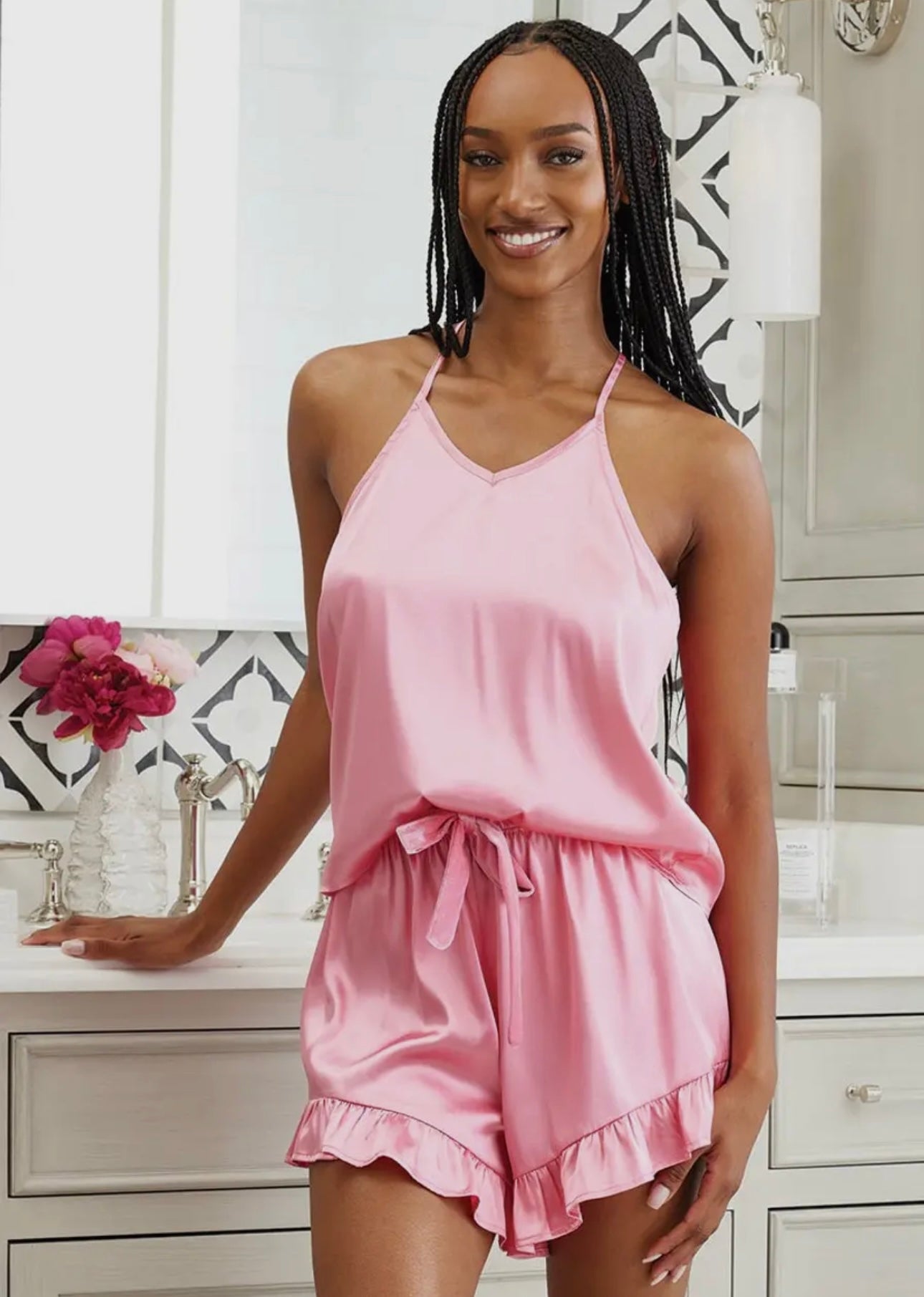 Bella Sleep + Spa Pink PJ Shorts