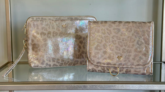 PurseN Toiletry Case - Glimmer Leopard