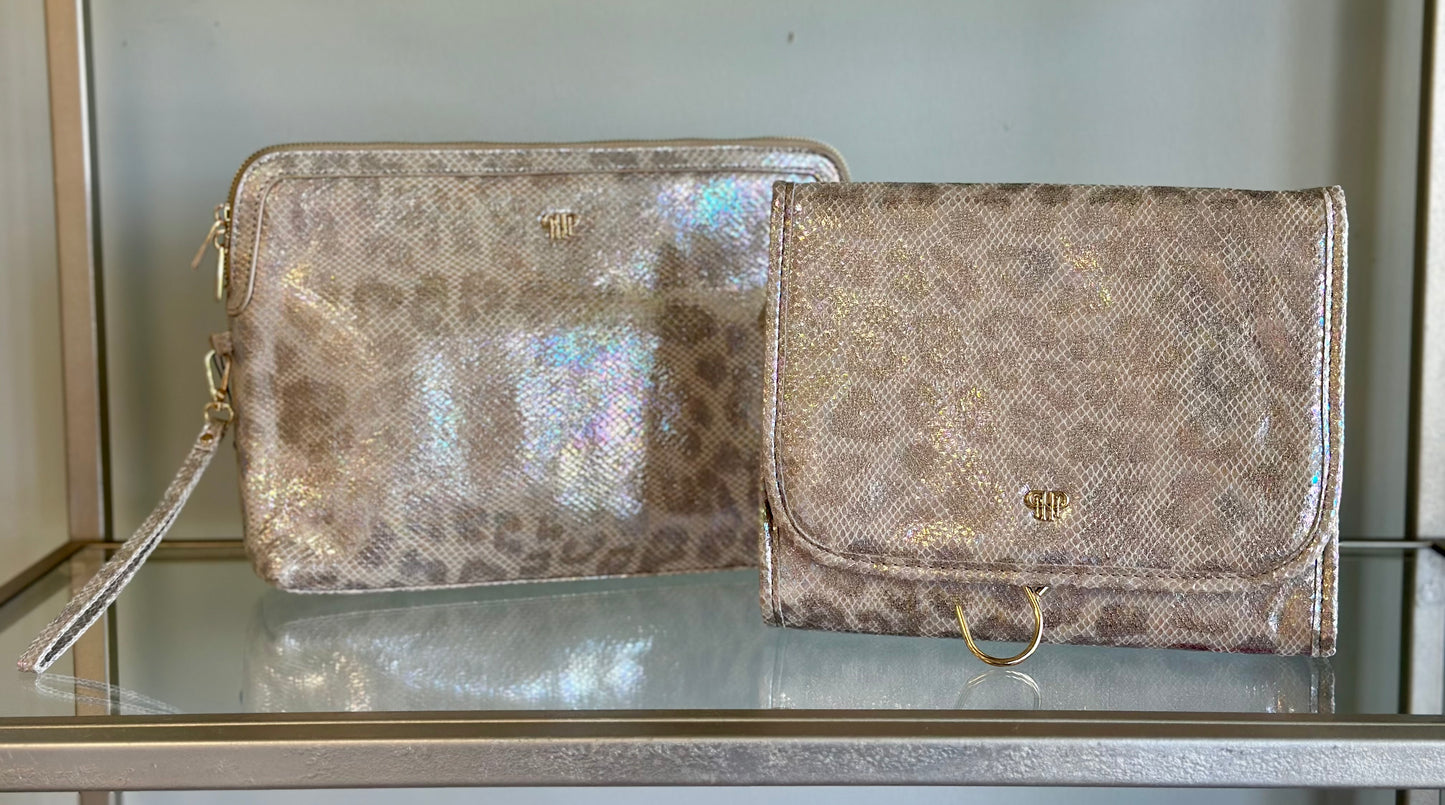 PurseN Lott Makeup Case - Glimmer Leopard