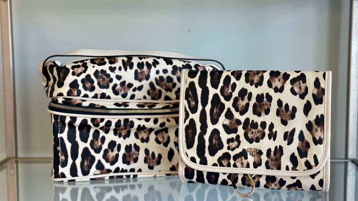 PurseN Stylist Travel Bag - Cream Leopard