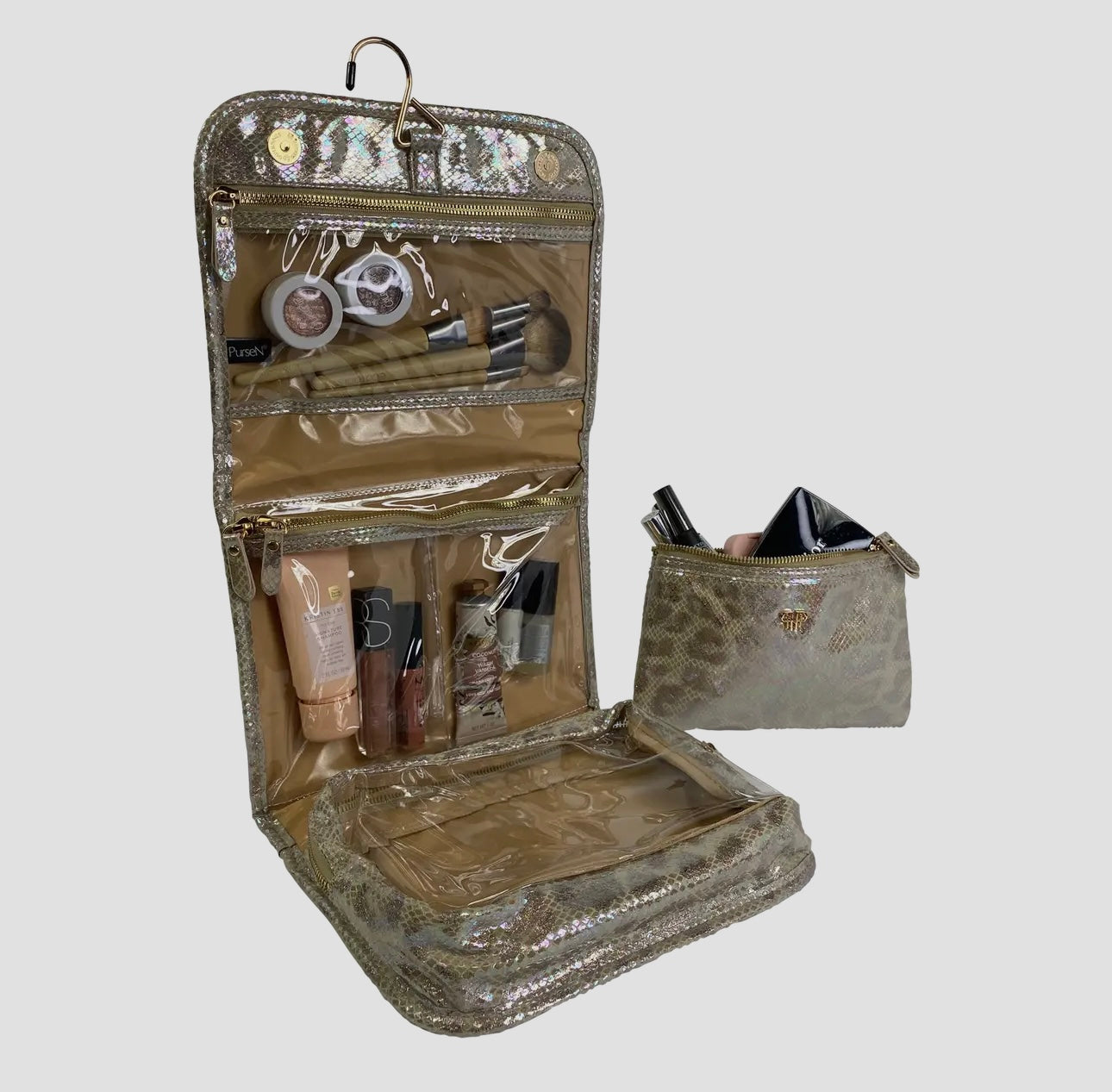 PurseN Toiletry Case - Glimmer Leopard