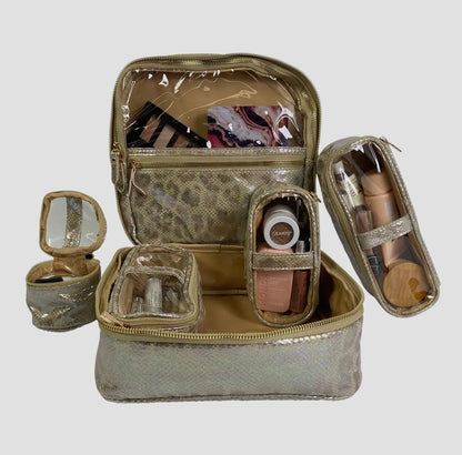 PurseN Mini Diva Makeup Case - Glimmer Leopard