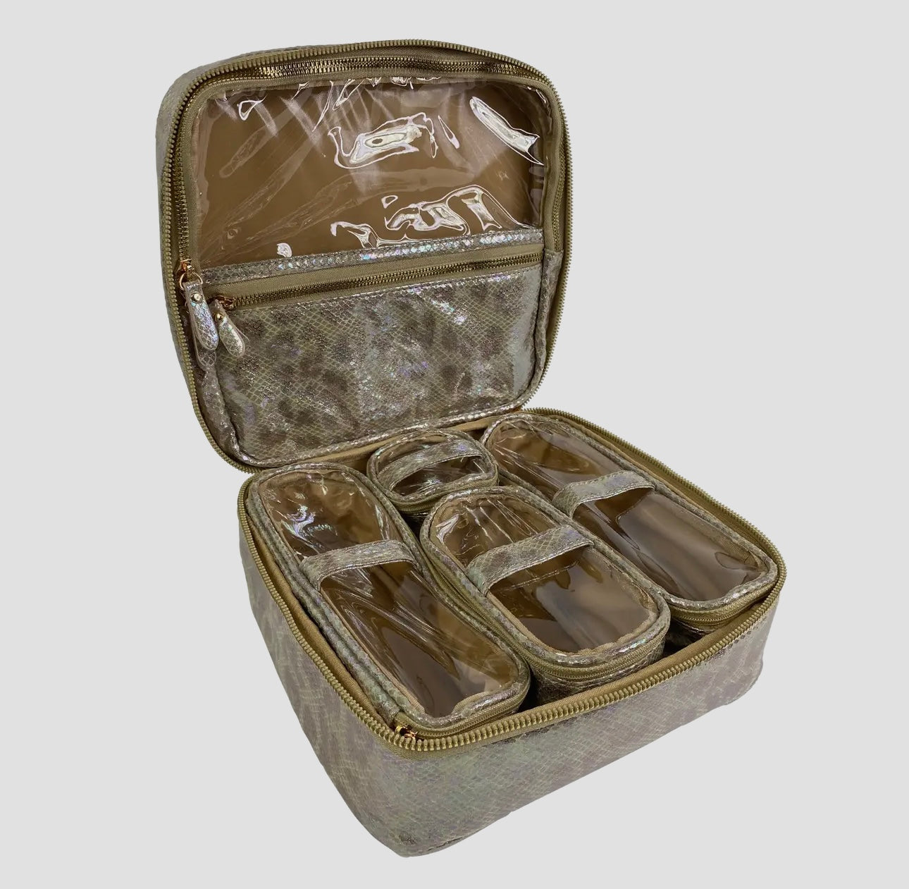PurseN Mini Diva Makeup Case - Glimmer Leopard