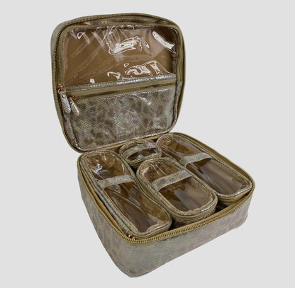 PurseN Mini Diva Makeup Case - Glimmer Leopard