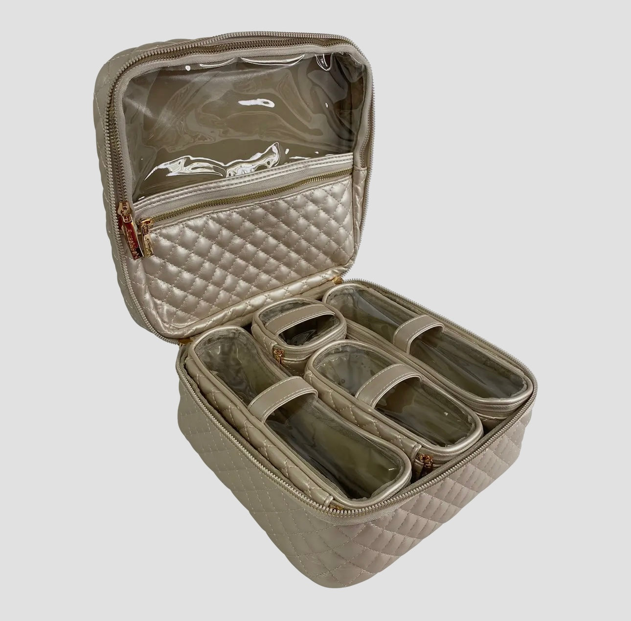 PurseN Mini Diva Makeup Case - Pearl Quilted