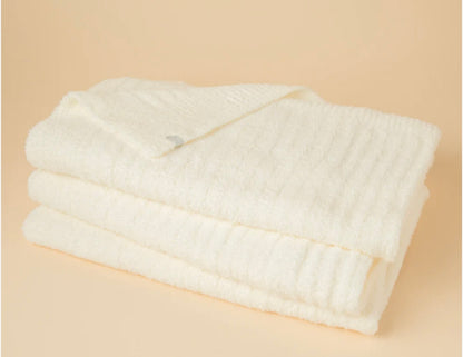 Softies 50" x 70" Solid Marshmallow Rib Blanket - Almond