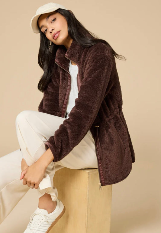 Softies DreamPlush Zip Jacket - Espresso