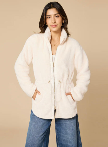 Softies DreamPlush Zip Jacket - Almond
