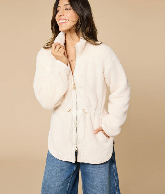 Softies DreamPlush Zip Jacket - Almond